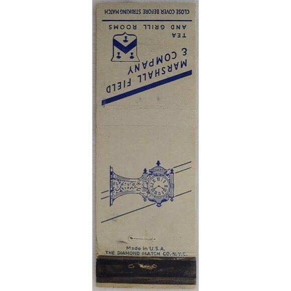 Matchbook Cover Marshall Field & Company Tea and Grill Rooms Chicago IL Illinois - Picture 2 of 4